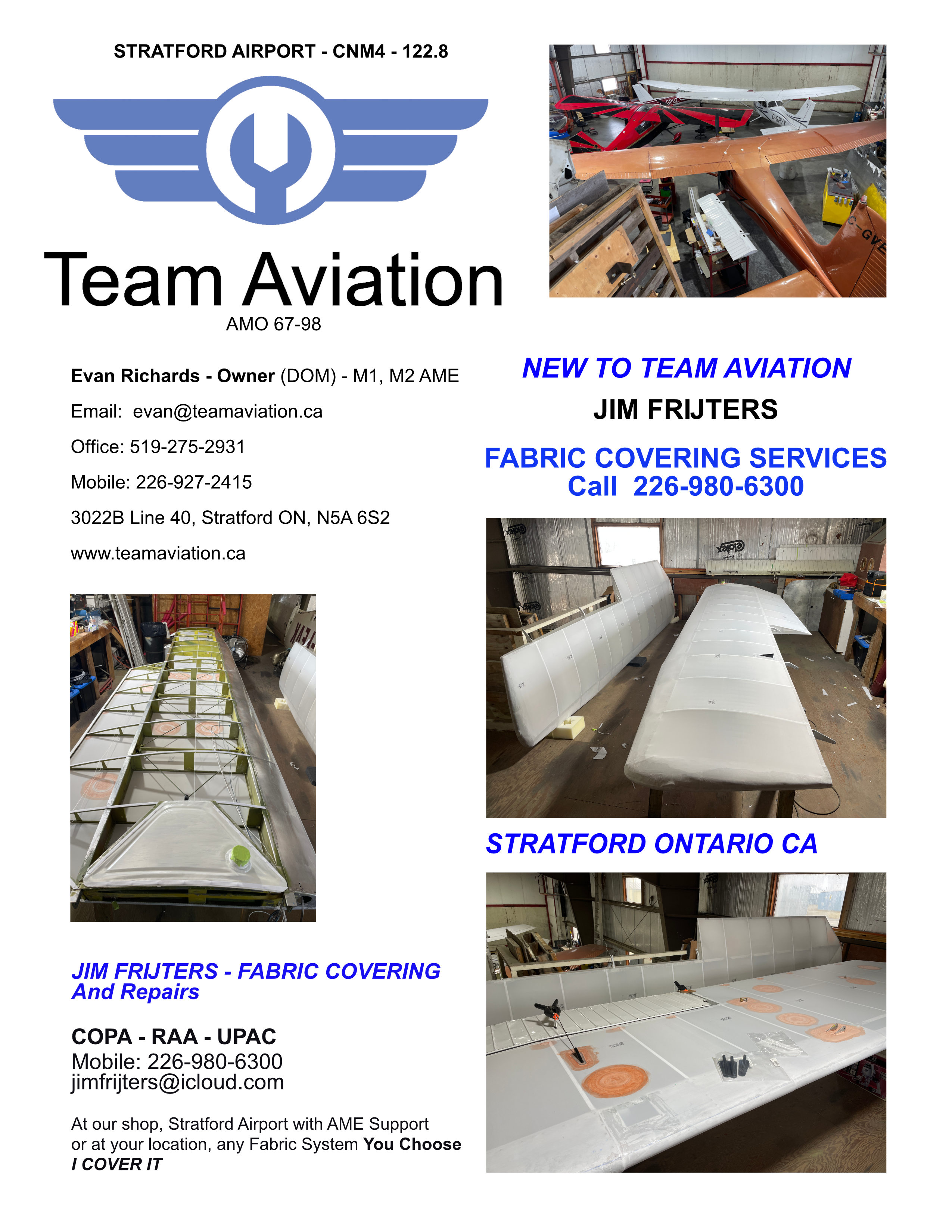 Aircraft Fabric Covering-Repairs and Painting