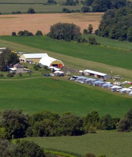 Convnetoin 2013 full house planes and runway from the air